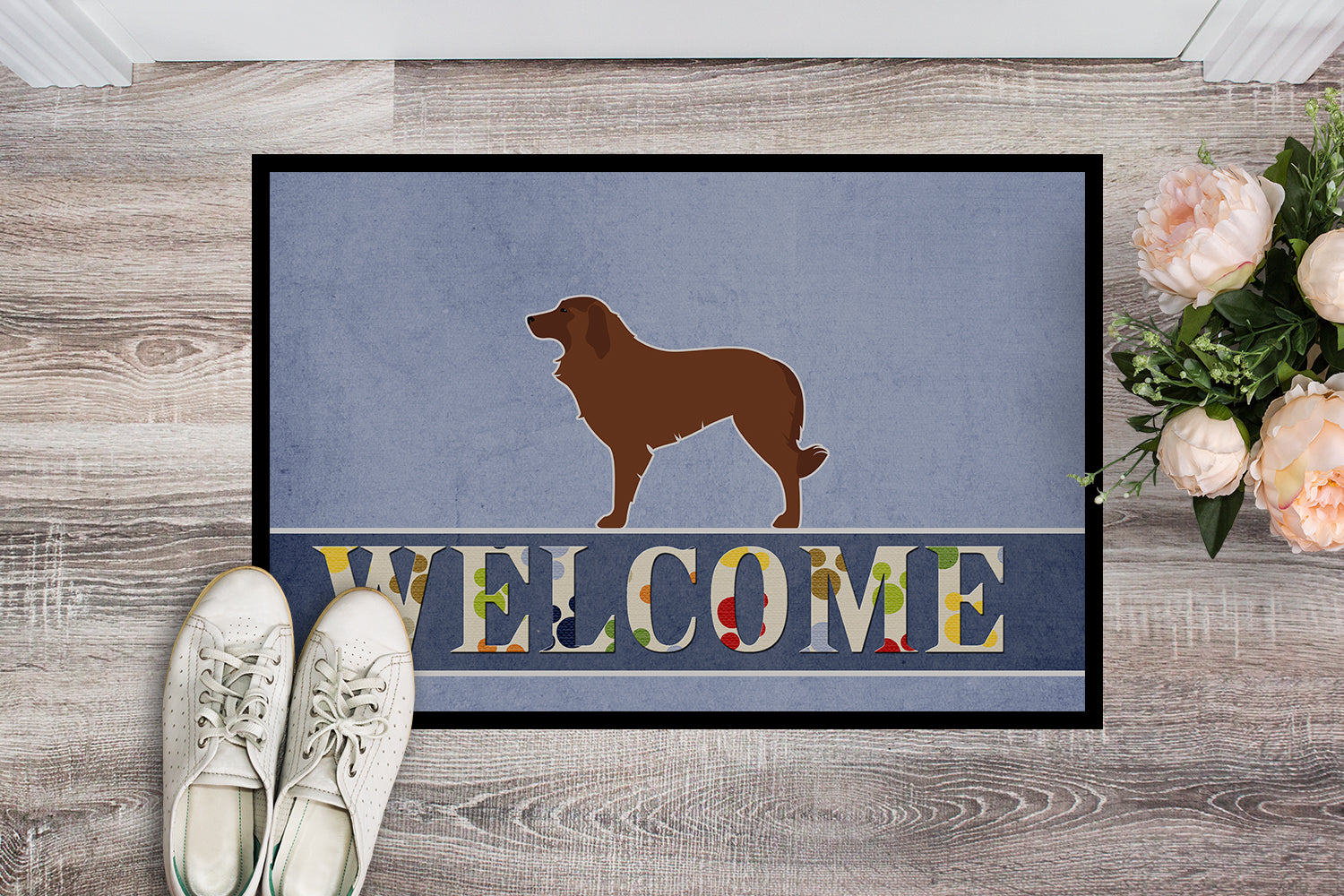 Portuguese Sheepdog Dog Welcome Indoor or Outdoor Mat 18x27 BB5535MAT - the-store.com