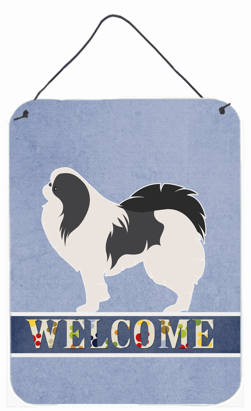 Japanese Chin Welcome Wall or Door Hanging Prints BB5541DS1216 by Caroline's Treasures