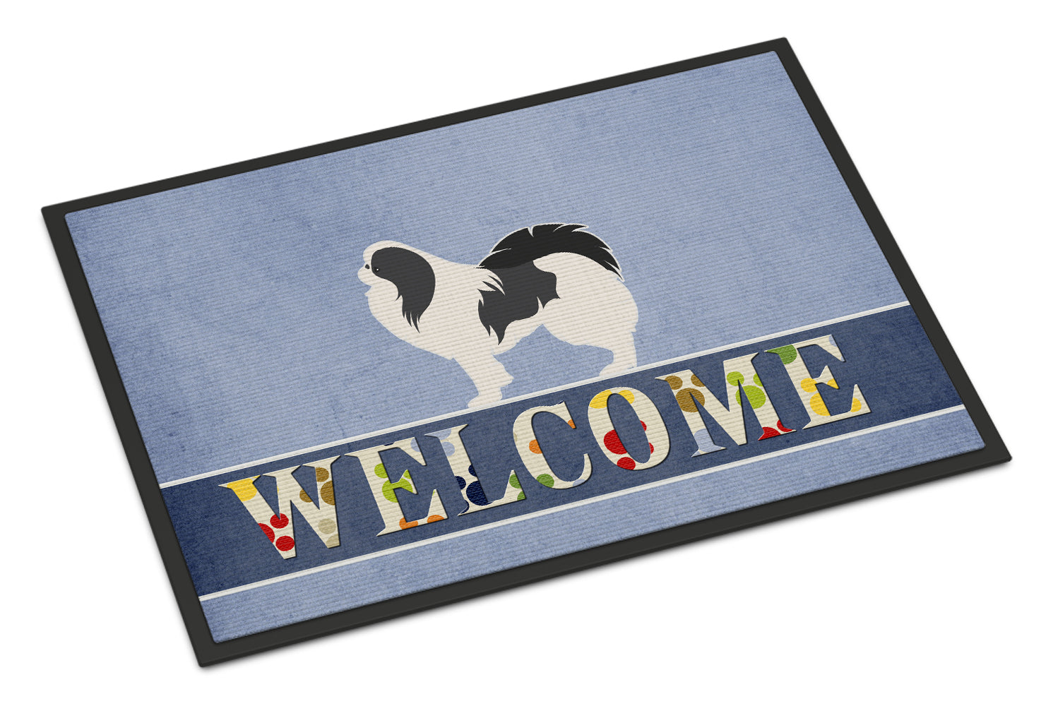 Japanese Chin Welcome Indoor or Outdoor Mat 18x27 BB5541MAT - the-store.com
