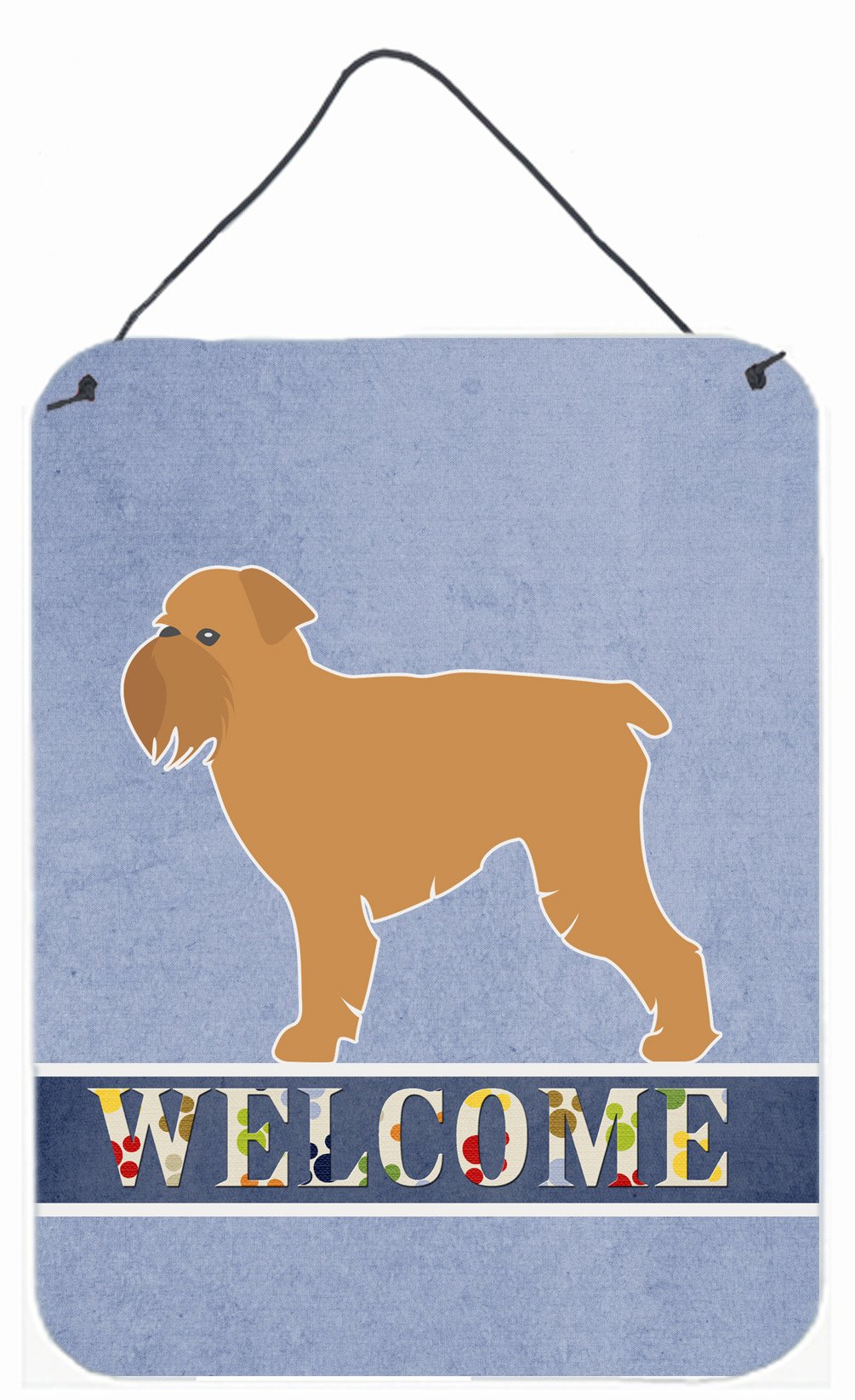 Brussels Griffon Welcome Wall or Door Hanging Prints BB5544DS1216 by Caroline's Treasures