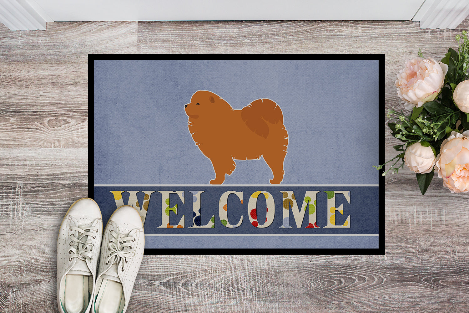 Chow Chow Welcome Indoor or Outdoor Mat 18x27 BB5555MAT - the-store.com