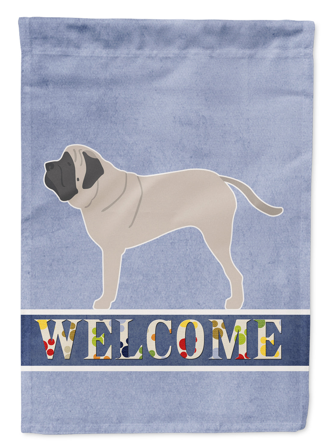 English Mastiff Welcome Flag Canvas House Size BB5560CHF