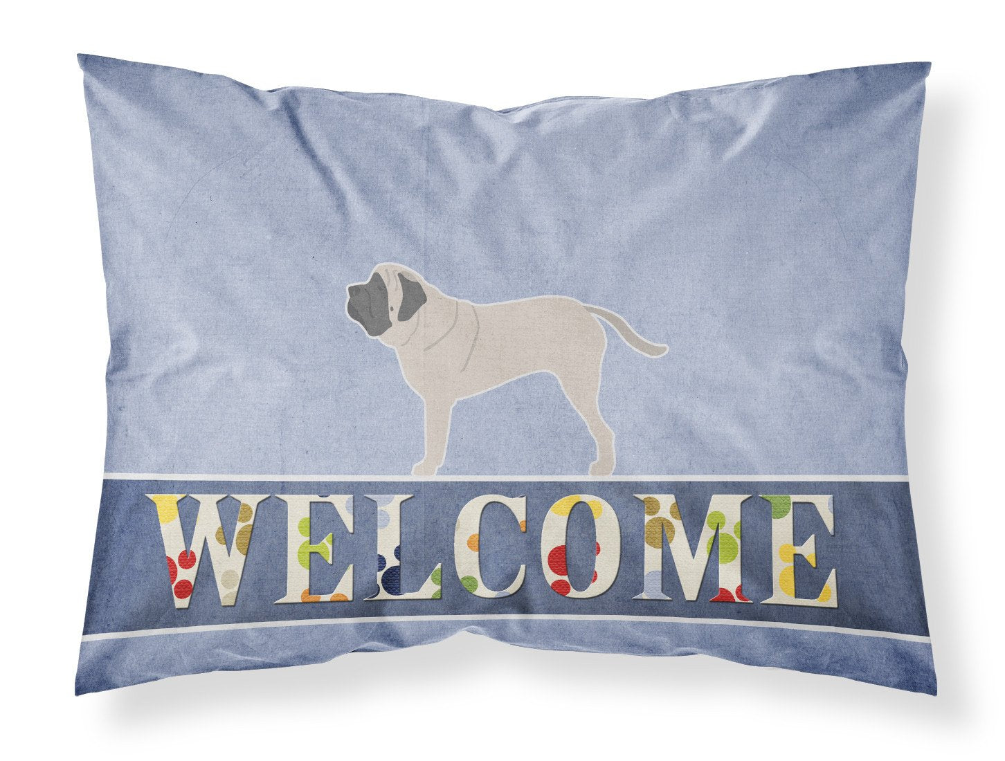 English Mastiff Welcome Fabric Standard Pillowcase BB5560PILLOWCASE by Caroline's Treasures