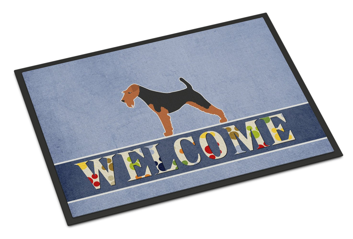Airedale Terrier Welcome Indoor or Outdoor Mat 24x36 BB5561JMAT by Caroline's Treasures