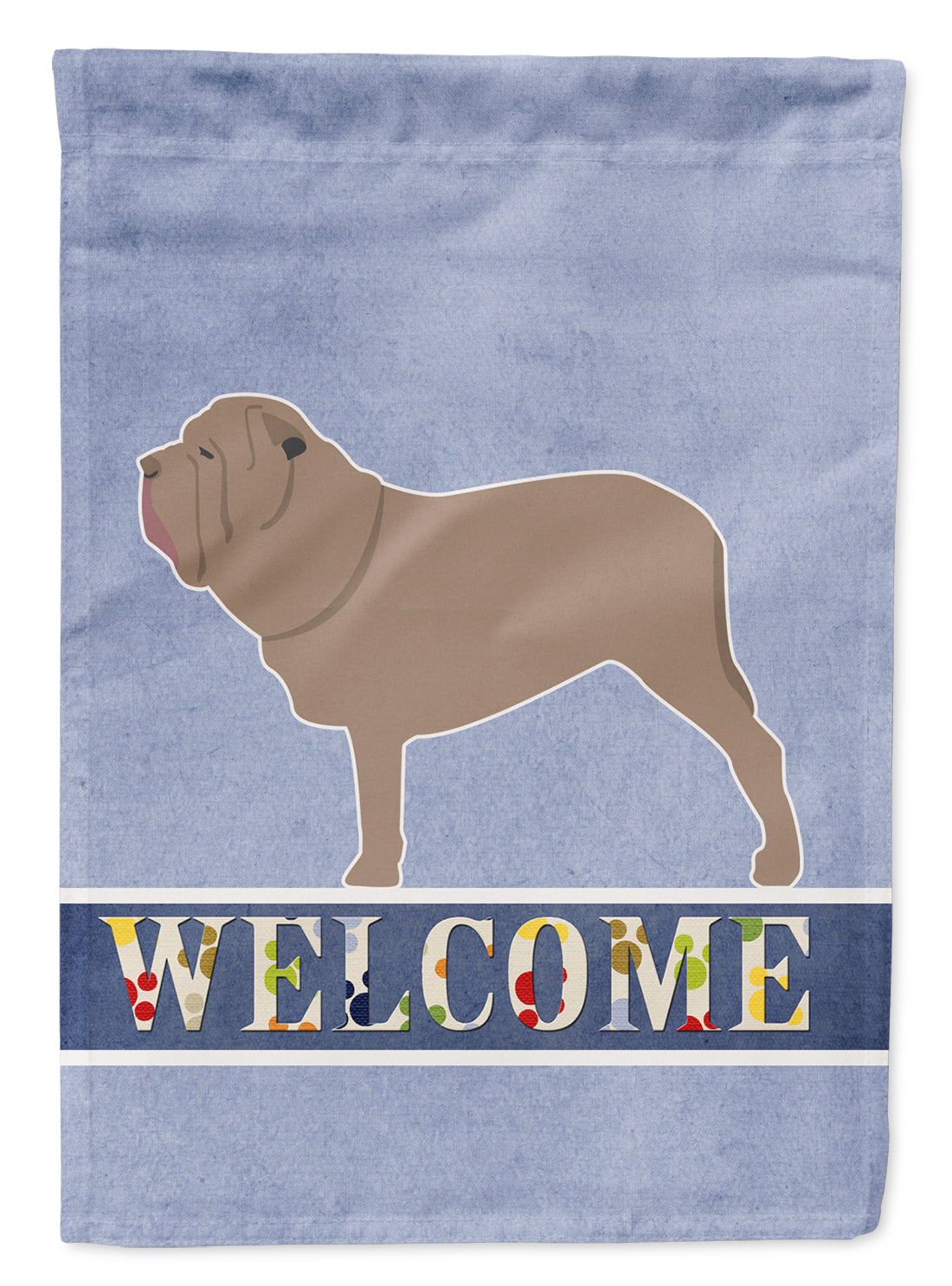 Neapolitan Mastiff Welcome Flag Garden Size BB5569GF
