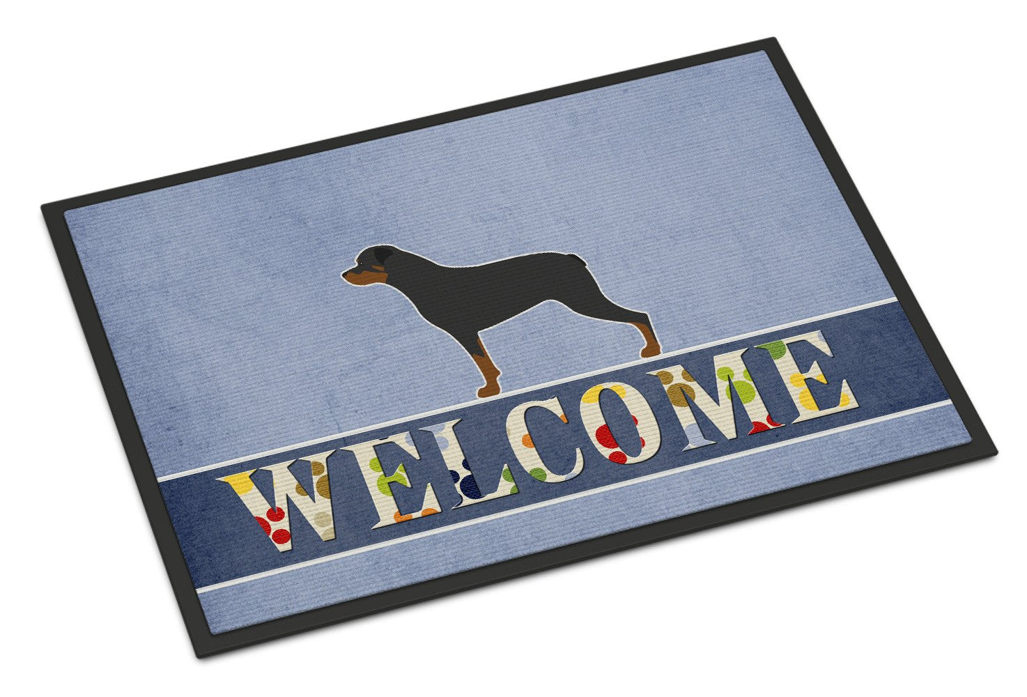 Rottweiler Welcome Indoor or Outdoor Mat 24x36 BB5570JMAT by Caroline's Treasures