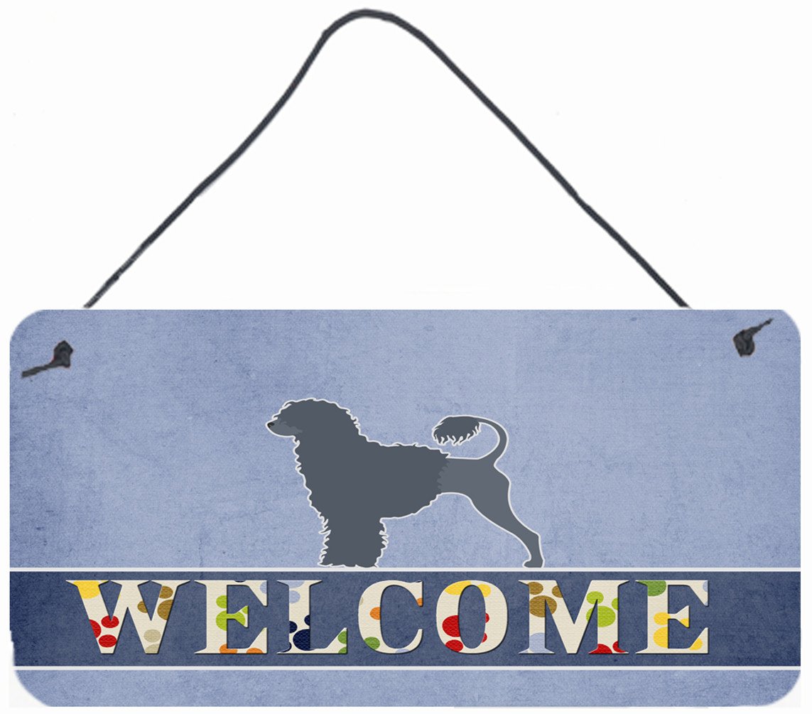Portuguese Water Dog Welcome Wall or Door Hanging Prints BB5572DS812 by Caroline's Treasures