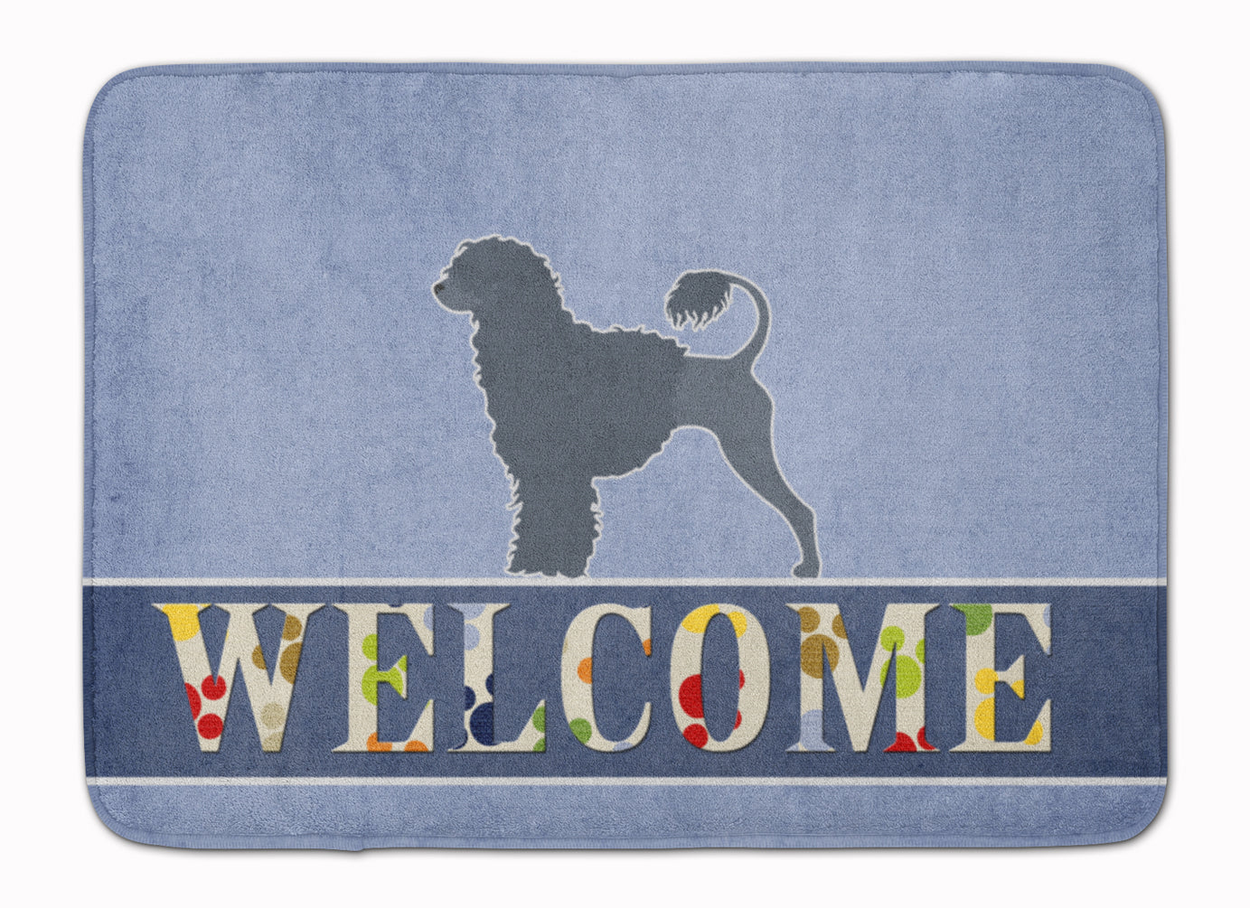 Portuguese Water Dog Welcome Machine Washable Memory Foam Mat BB5572RUG - the-store.com
