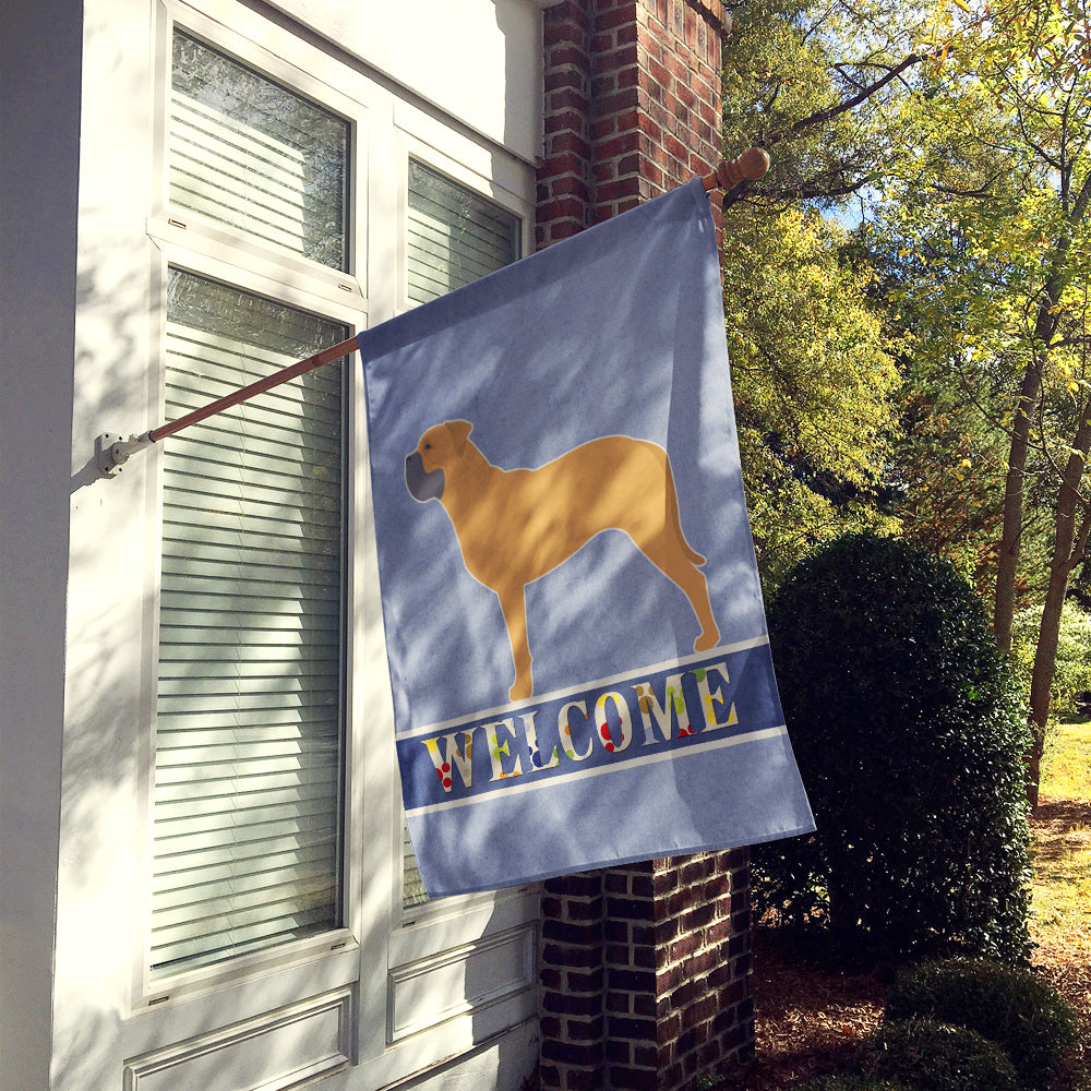 Bullmastiff Welcome Flag Canvas House Size BB5575CHF