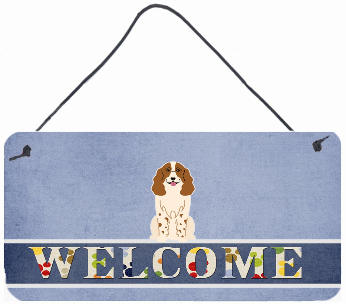Russian Spaniel Welcome Wall or Door Hanging Prints BB5612DS812 by Caroline's Treasures