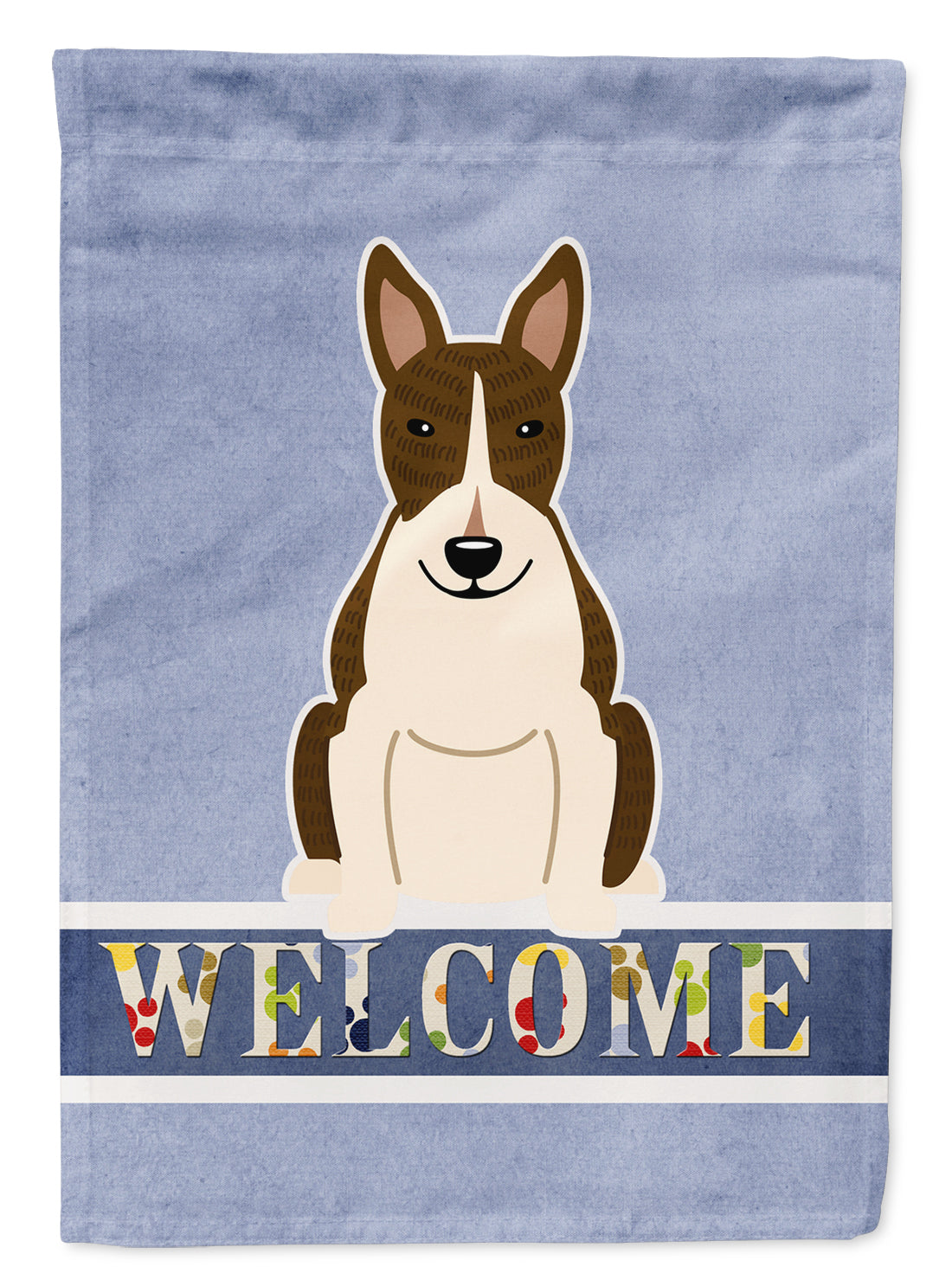 Bull Terrier Dark Brindle Welcome Flag Garden Size BB5717GF
