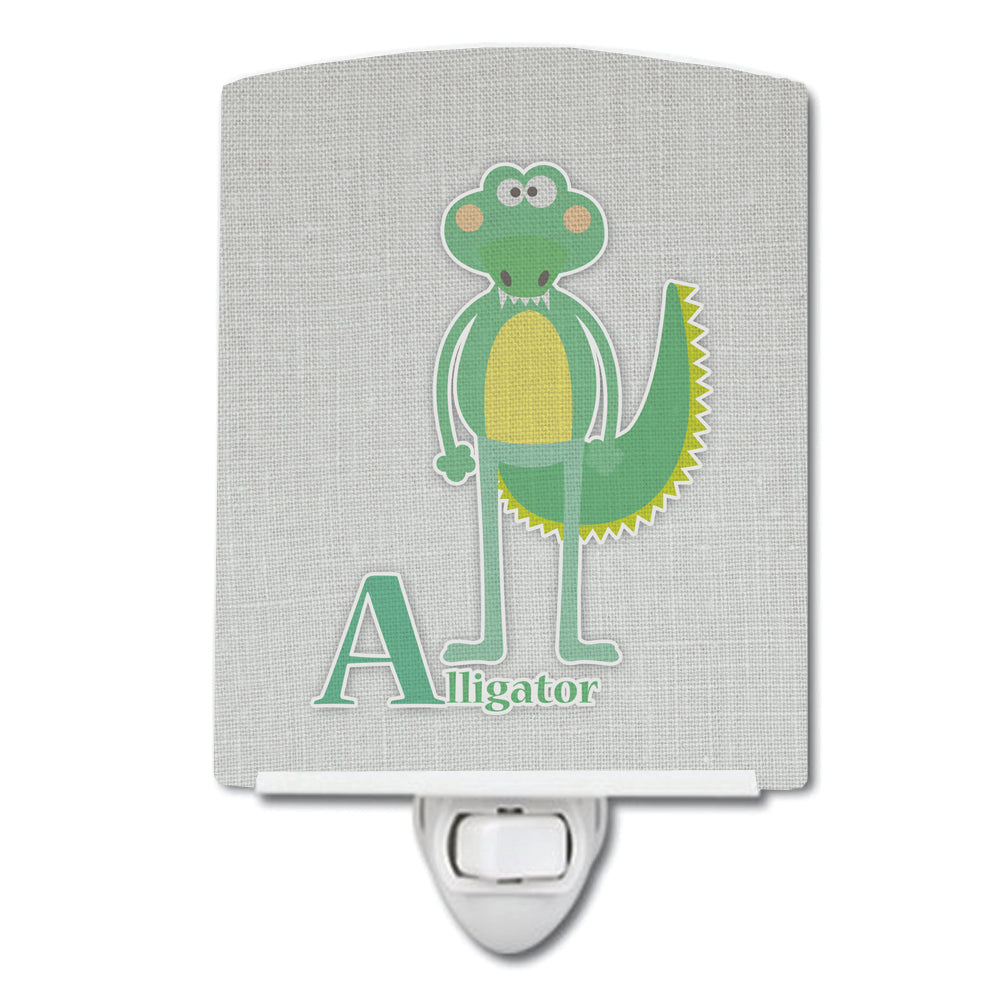 Alphabet A for Alligator Ceramic Night Light BB5726CNL - the-store.com