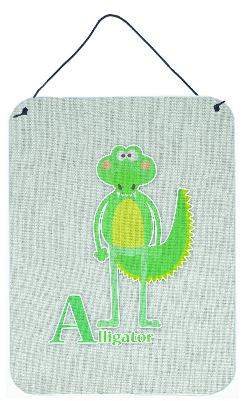 Alphabet A for Alligator Wall or Door Hanging Prints BB5726DS1216 by Caroline's Treasures
