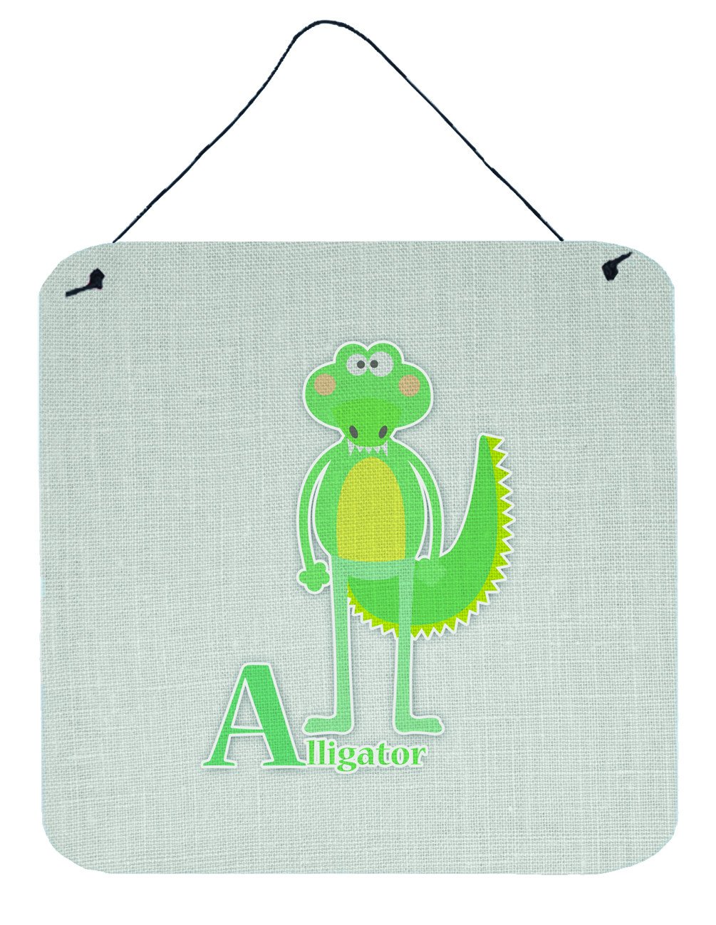 Alphabet A for Alligator Wall or Door Hanging Prints BB5726DS66 by Caroline's Treasures