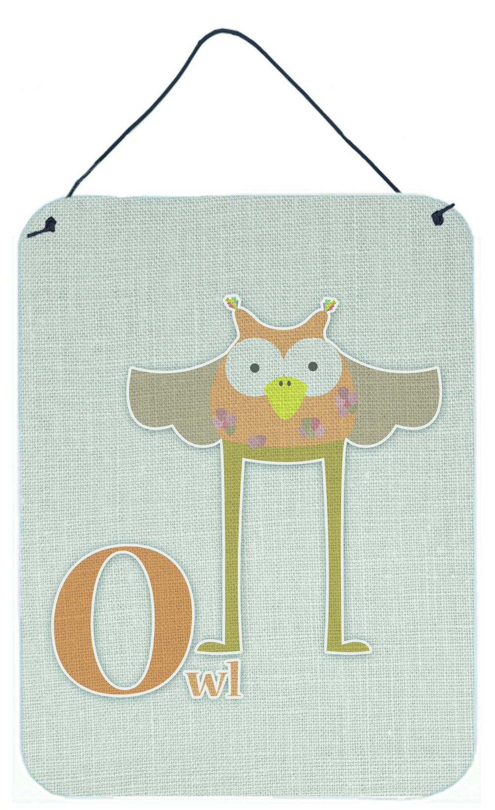 Alphabet O for Owl Wall or Door Hanging Prints BB5740DS1216 by Caroline's Treasures