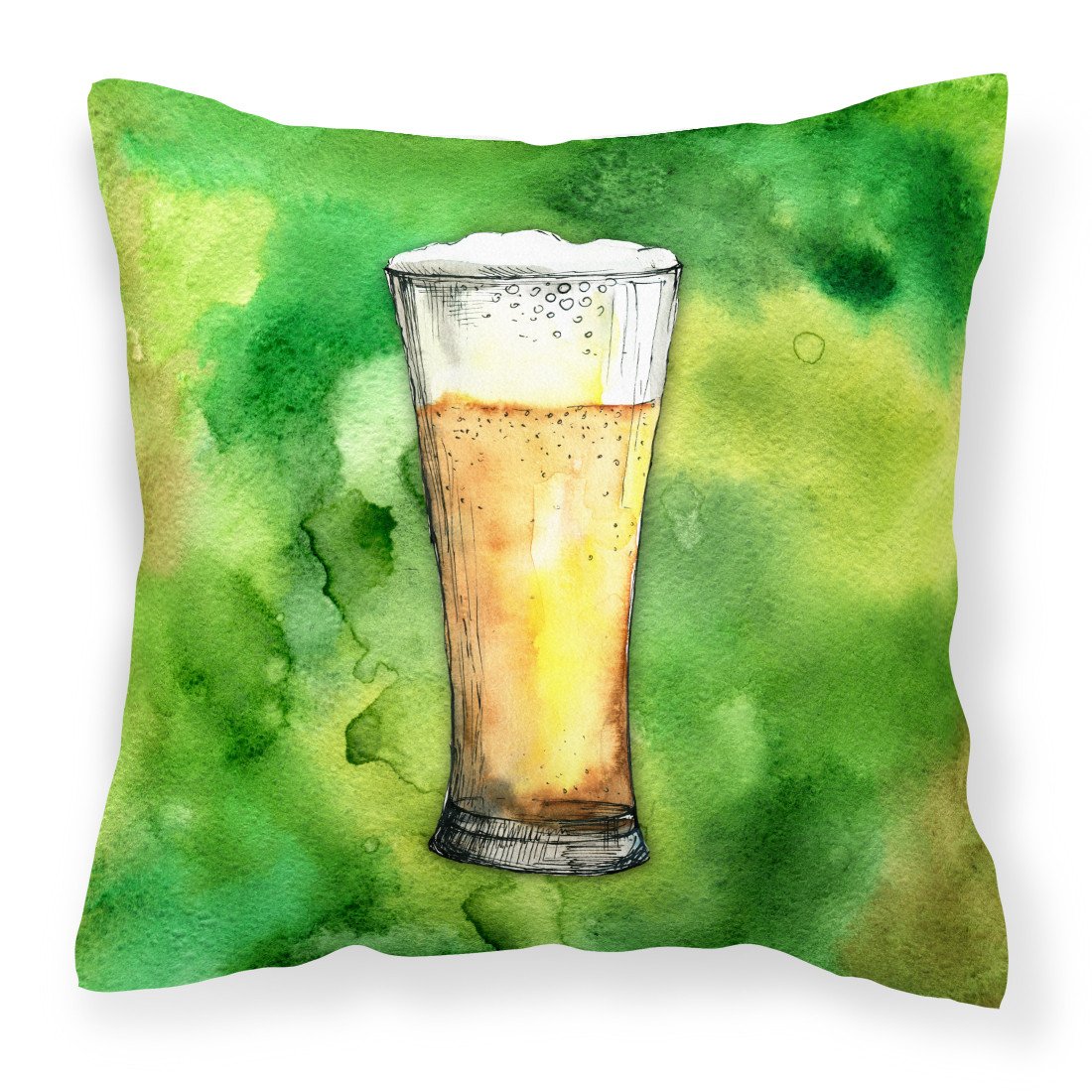 Irish Beer Tall Fabric Decorative Pillow BB5759PW1818 by Caroline's Treasures