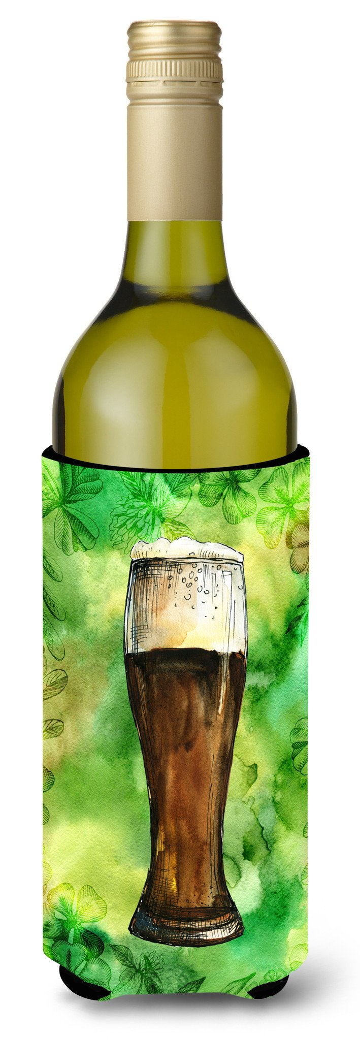 Irish Beer Dark Wine Bottle Beverge Insulator Hugger BB5760LITERK by Caroline's Treasures