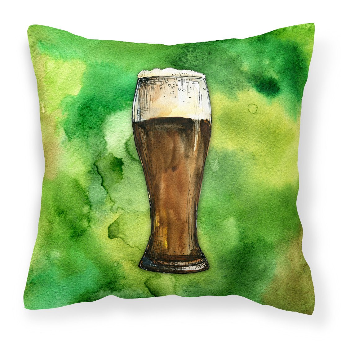 Irish Beer Dark Fabric Decorative Pillow BB5760PW1818 by Caroline's Treasures