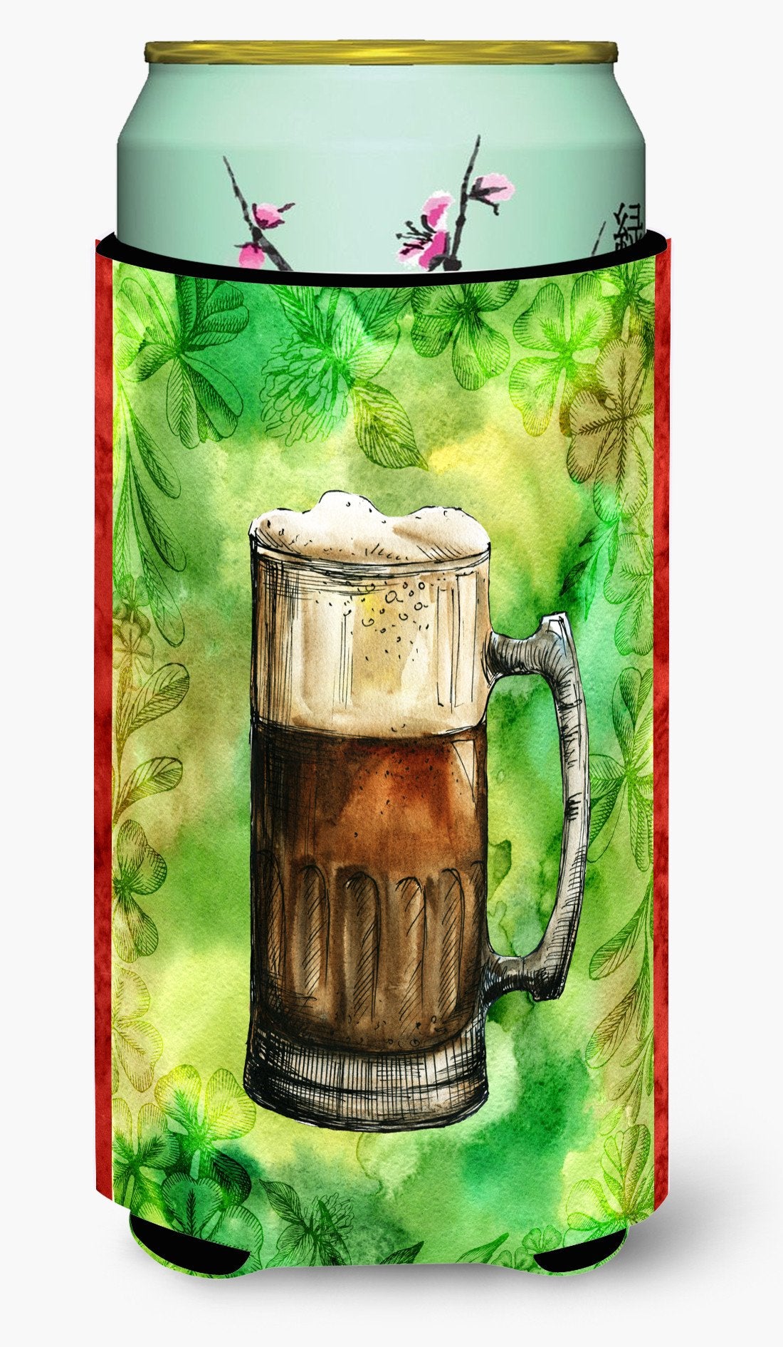Irish Beer Mug Tall Boy Beverage Insulator Hugger BB5761TBC by Caroline's Treasures