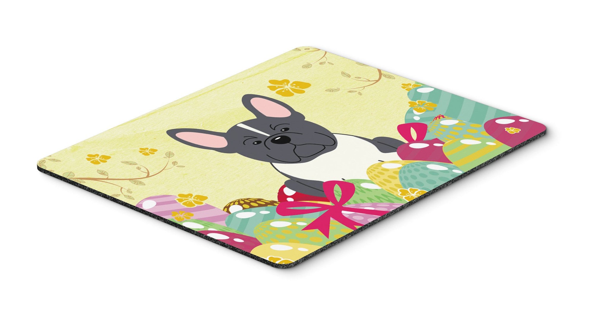 Easter Eggs French Bulldog Black White Mouse Pad, Hot Pad or Trivet BB6012MP by Caroline's Treasures
