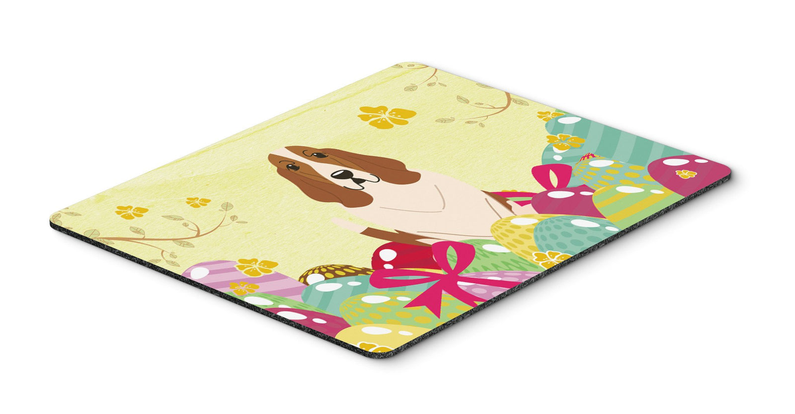 Easter Eggs Basset Hound Mouse Pad, Hot Pad or Trivet BB6021MP by Caroline's Treasures
