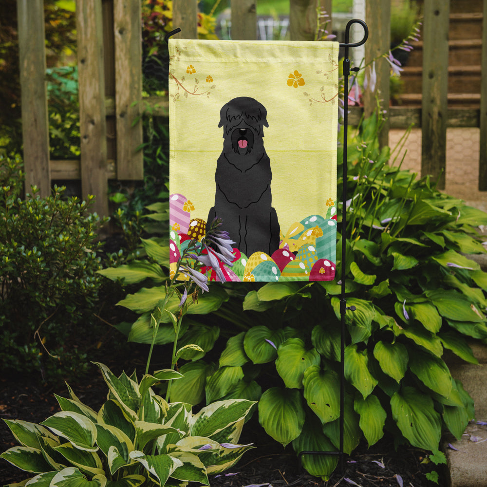Easter Eggs Black Russian Terrier Flag Garden Size BB6026GF