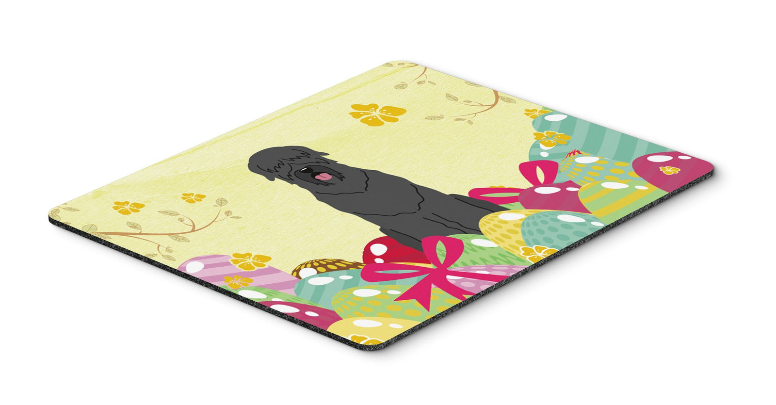 Easter Eggs Black Russian Terrier Mouse Pad, Hot Pad or Trivet BB6026MP by Caroline's Treasures