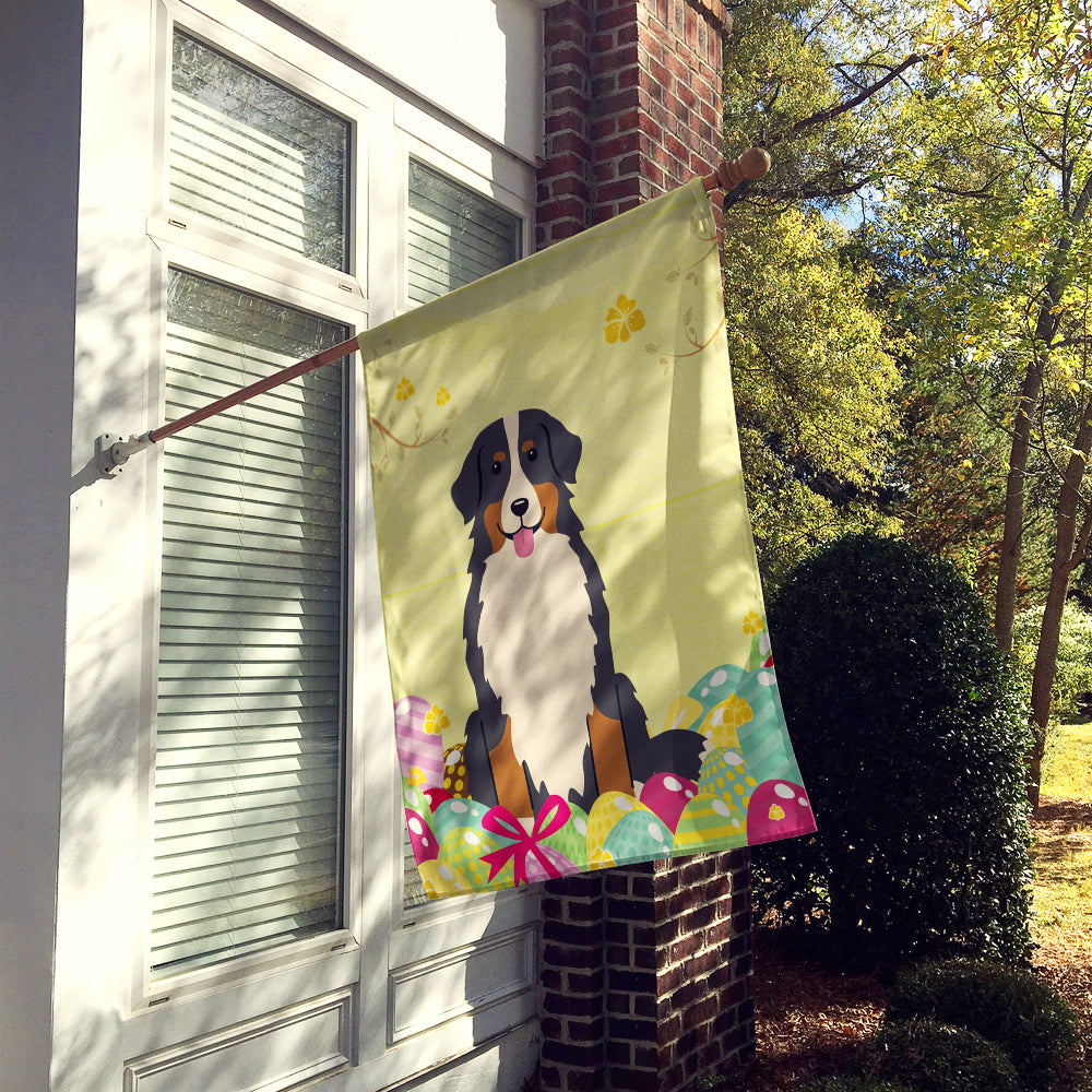 Easter Eggs Bernese Mountain Dog Flag Canvas House Size BB6036CHF
