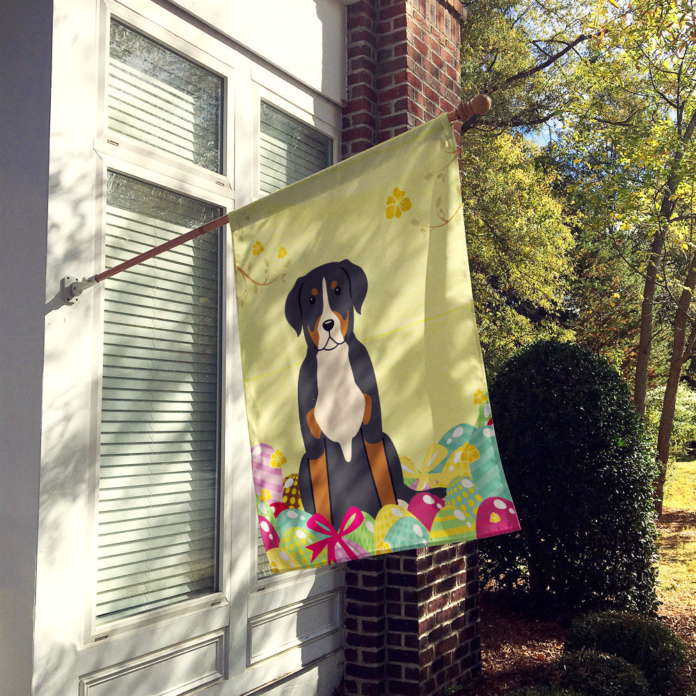 Easter Eggs Greater Swiss Mountain Dog Flag Canvas House Size BB6037CHF