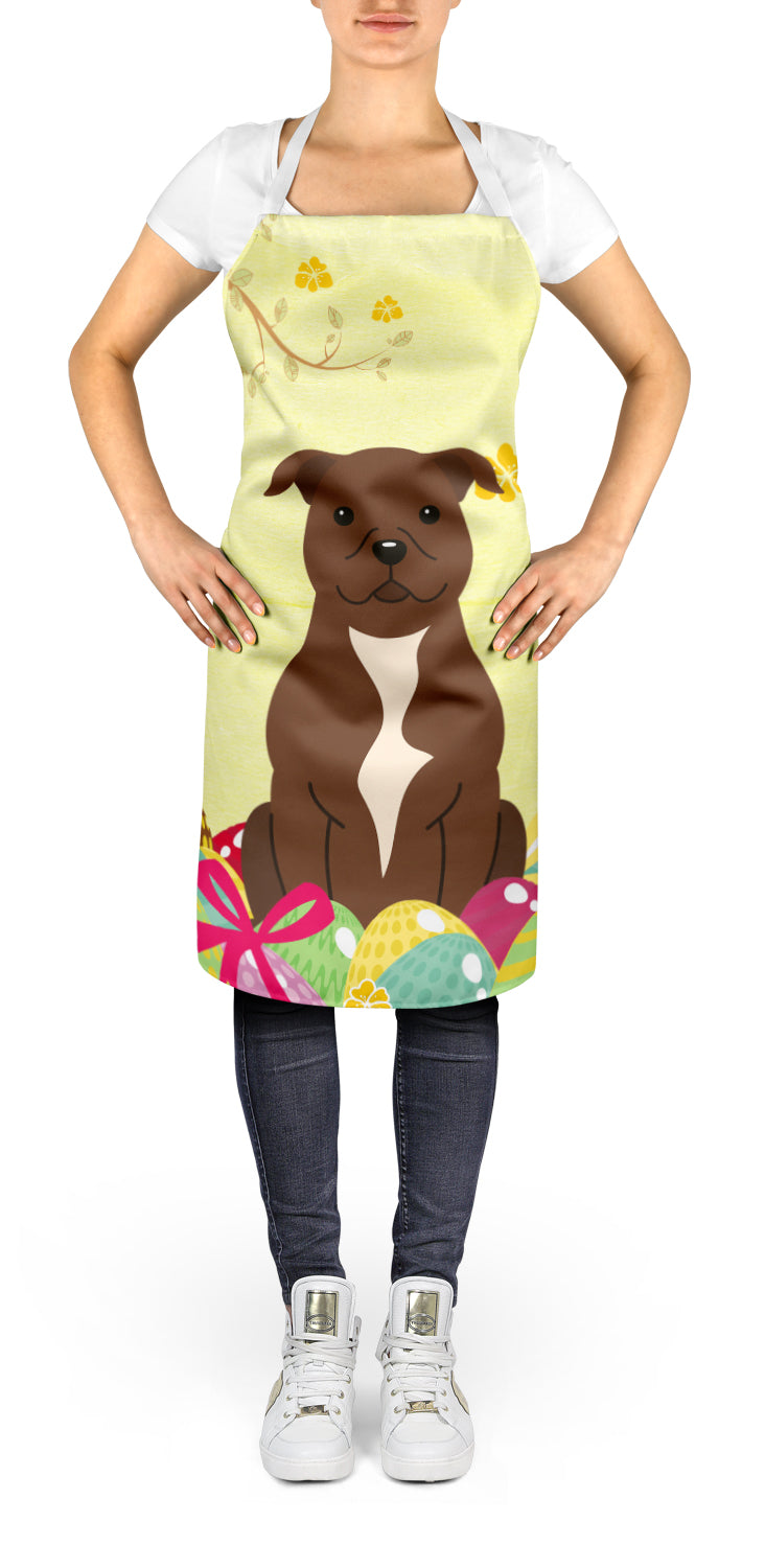 Easter Eggs Staffordshire Bull Terrier Chocolate Apron BB6048APRON