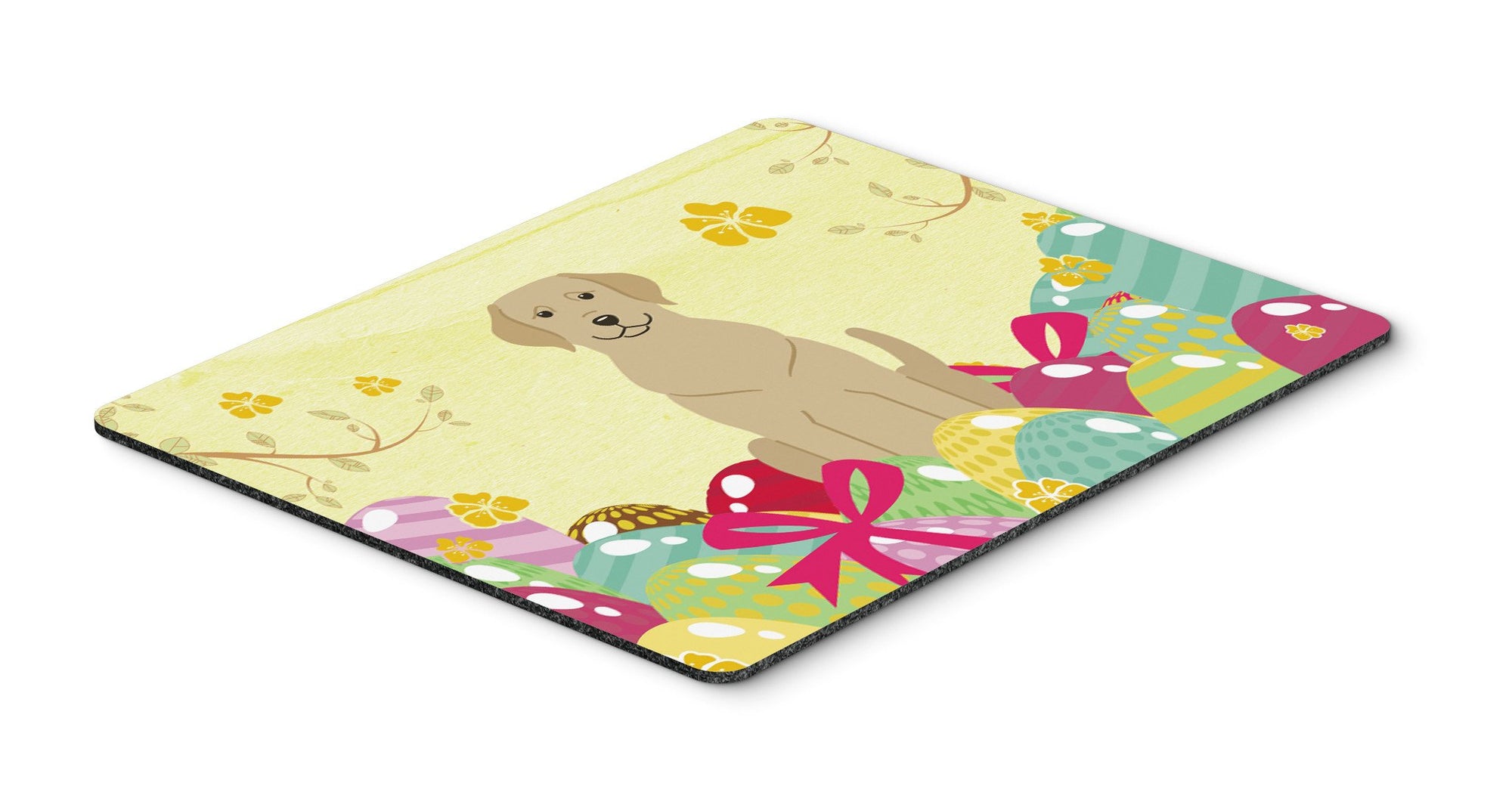 Easter Eggs Yellow Labrador Mouse Pad, Hot Pad or Trivet BB6055MP by Caroline's Treasures