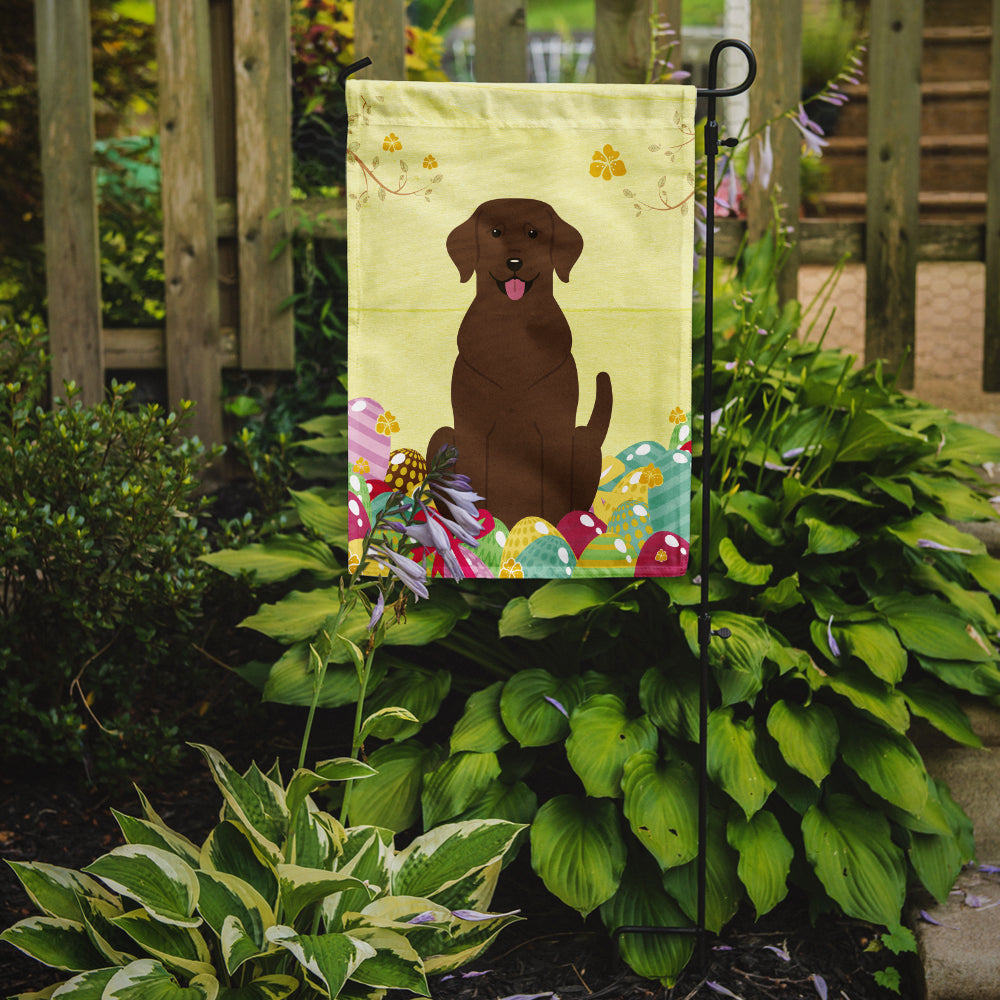 Easter Eggs Chocolate Labrador Flag Garden Size BB6056GF
