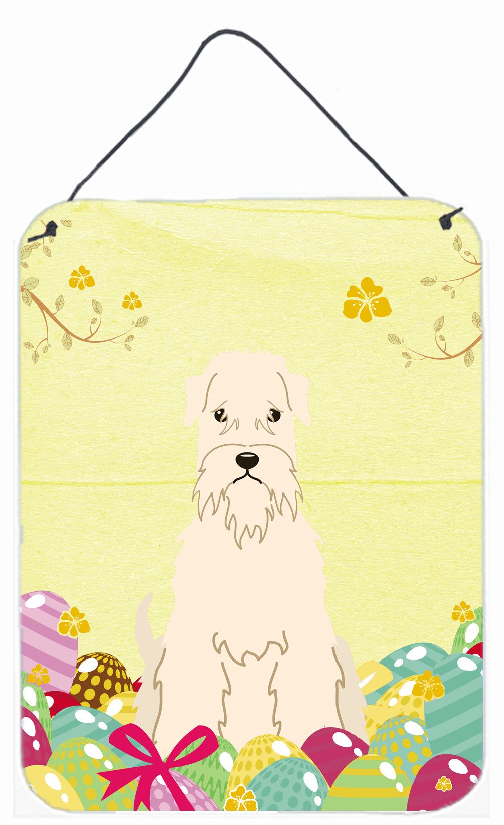 Easter Eggs Soft Coated Wheaten Terrier Wall or Door Hanging Prints BB6061DS1216 by Caroline's Treasures