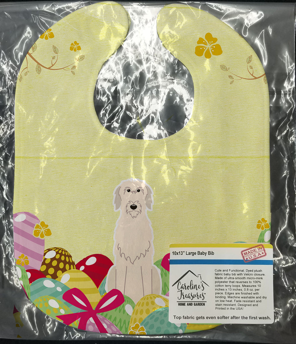 Easter Eggs Irish Wolfhound Baby Bib BB6065BIB - the-store.com