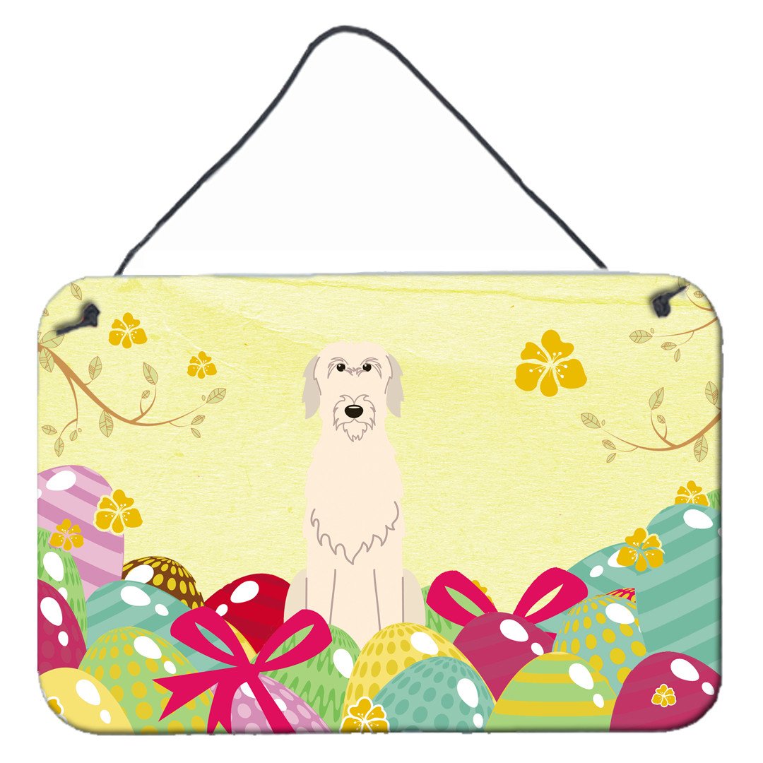 Easter Eggs Irish Wolfhound Wall or Door Hanging Prints BB6065DS812 by Caroline's Treasures