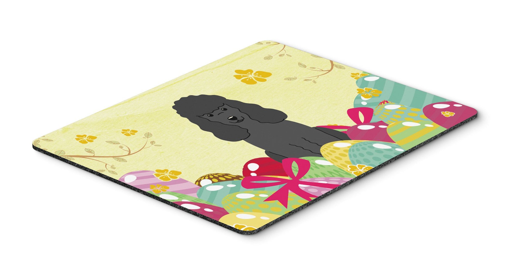 Easter Eggs Poodle Black Mouse Pad, Hot Pad or Trivet BB6071MP by Caroline's Treasures