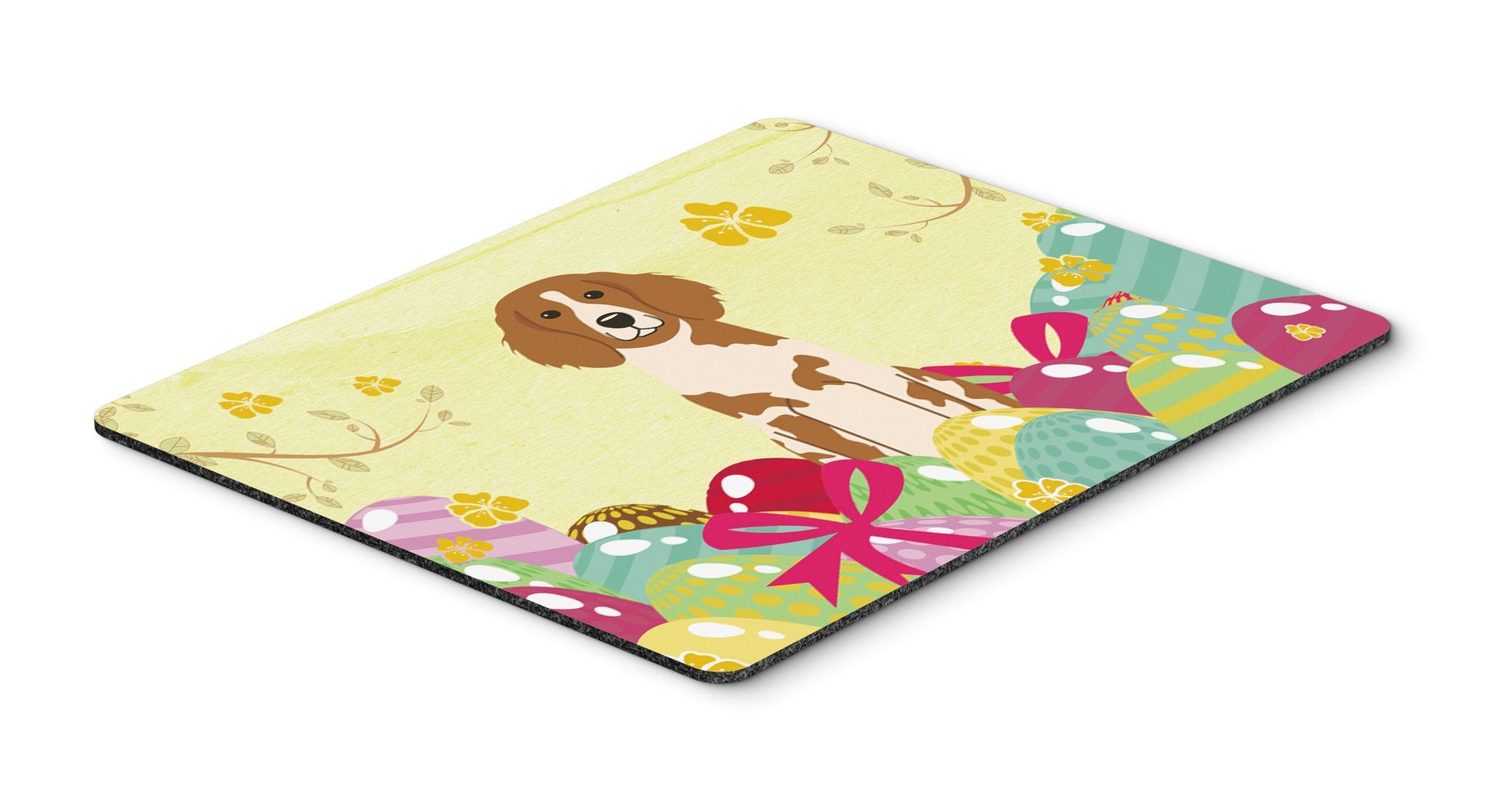 Easter Eggs Brittany Spaniel Mouse Pad, Hot Pad or Trivet BB6072MP by Caroline's Treasures