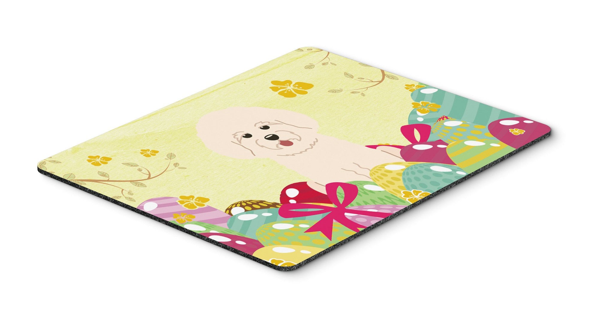 Easter Eggs Bichon Frise Mouse Pad, Hot Pad or Trivet BB6075MP by Caroline's Treasures