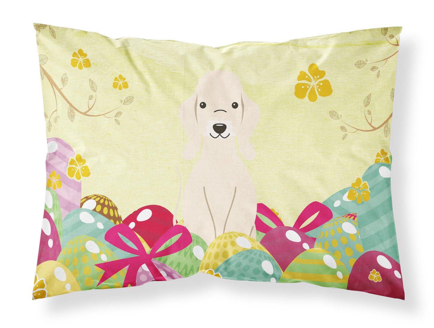 Easter Eggs Bedlington Terrier Sandy Fabric Standard Pillowcase BB6091PILLOWCASE by Caroline's Treasures
