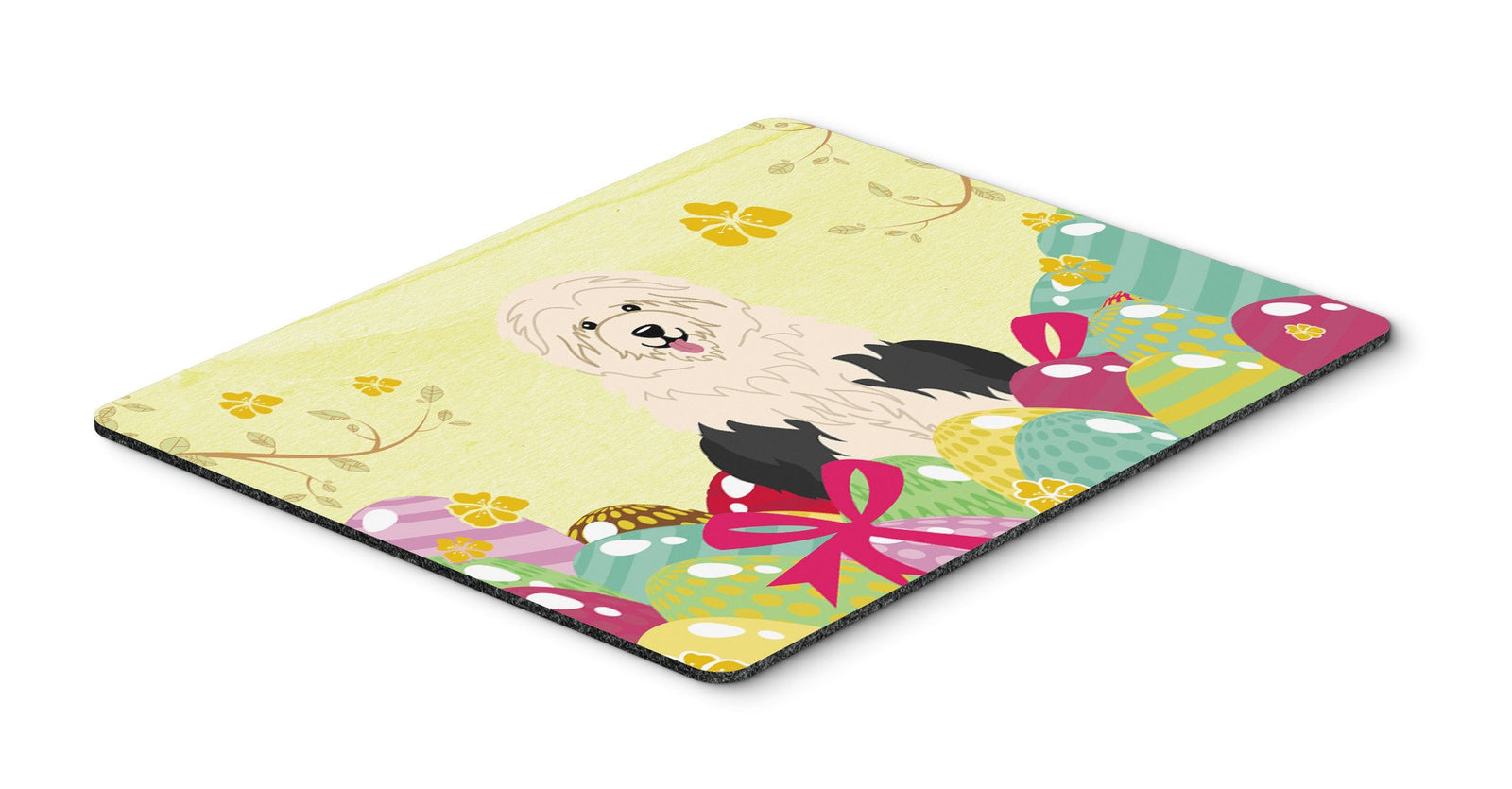 Easter Eggs Old English Sheepdog Mouse Pad, Hot Pad or Trivet BB6096MP by Caroline's Treasures