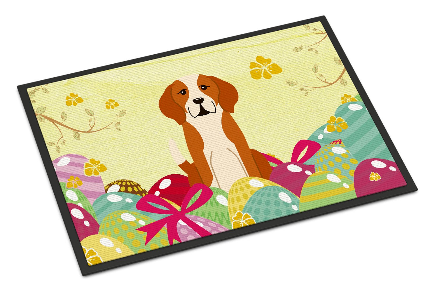 Easter Eggs English Foxhound Indoor or Outdoor Mat 24x36 BB6110JMAT by Caroline's Treasures