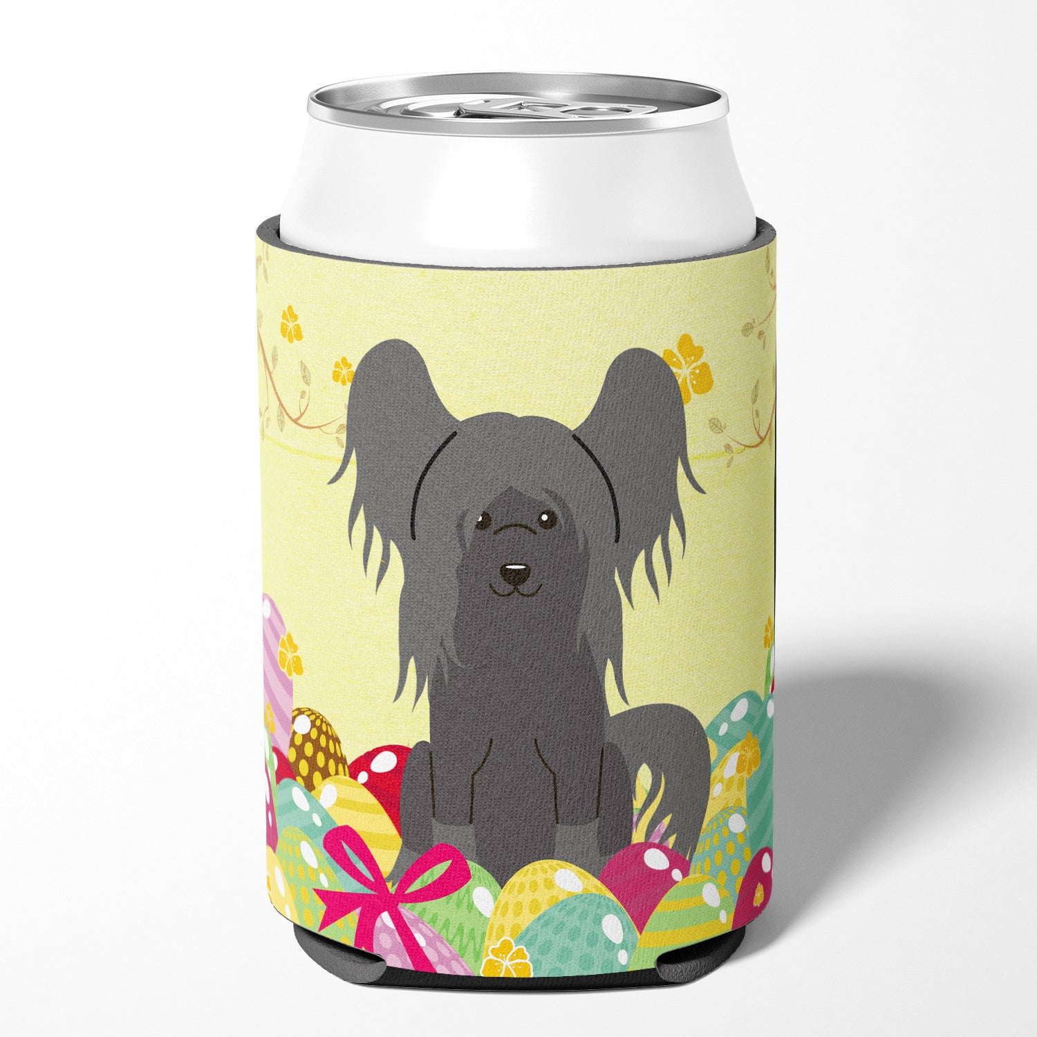 Easter Eggs Chinese Crested Black Can or Bottle Hugger BB6112CC