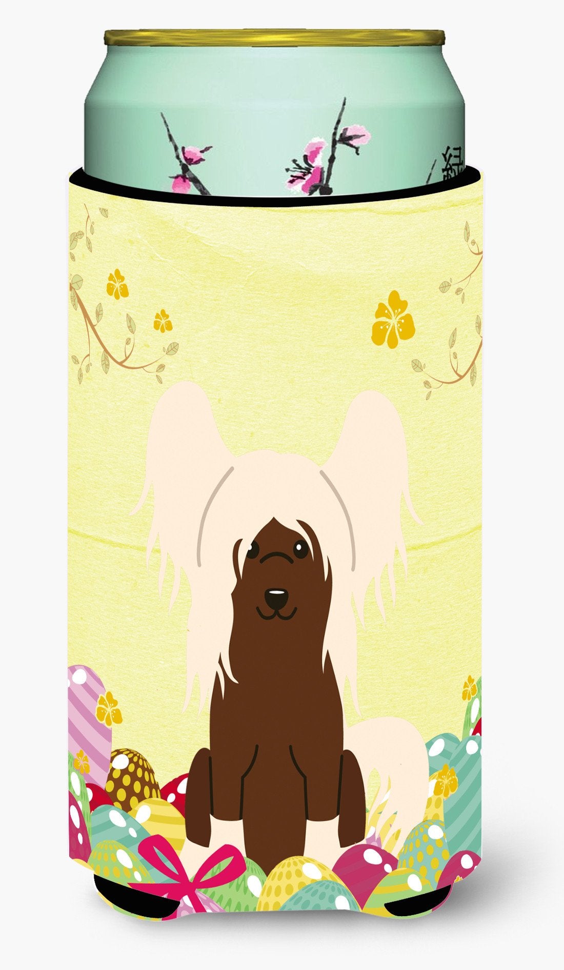 Easter Eggs Chinese Crested Cream Tall Boy Beverage Insulator Hugger BB6113TBC by Caroline's Treasures