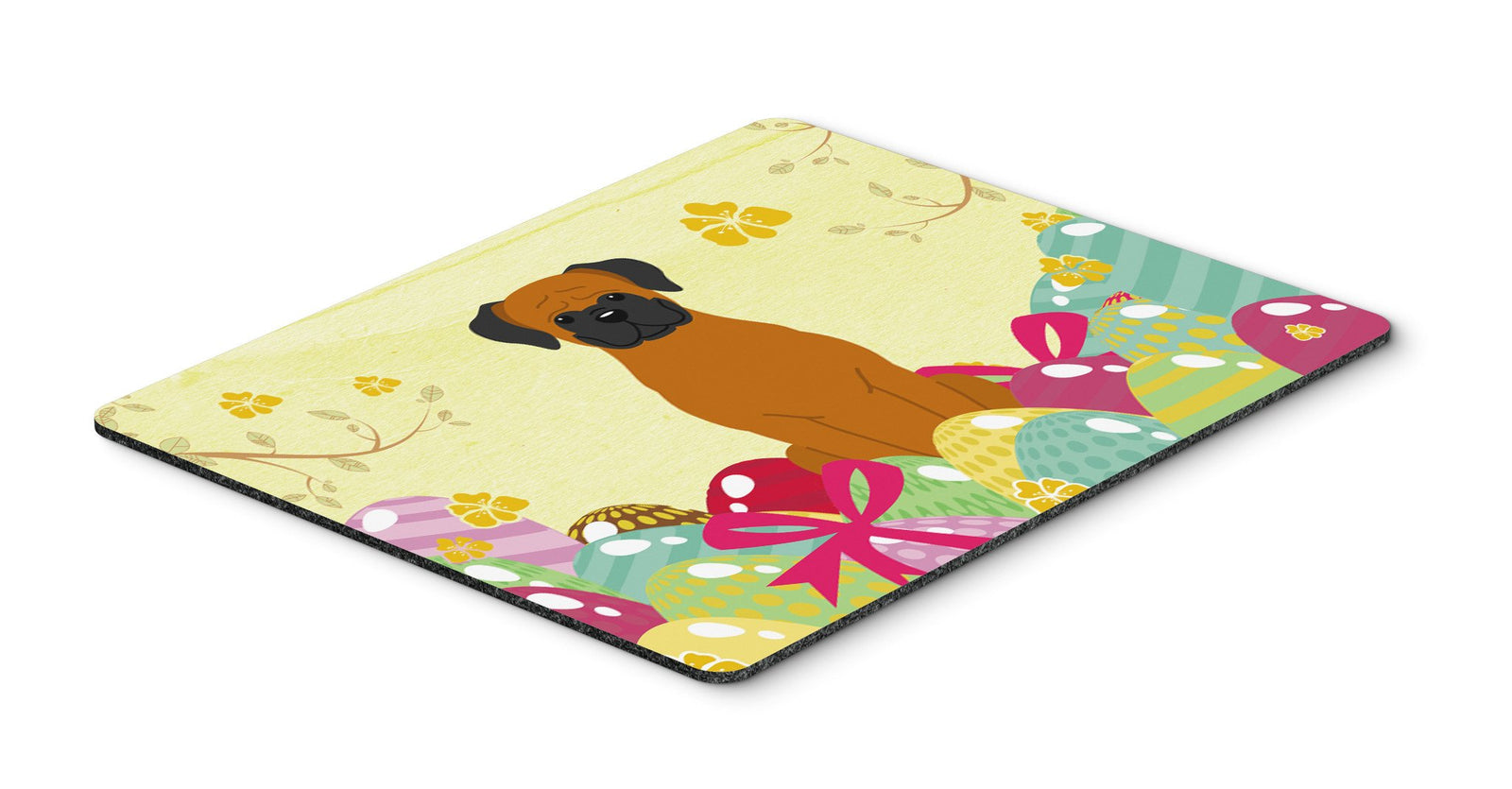 Easter Eggs Fawn Boxer Mouse Pad, Hot Pad or Trivet BB6115MP by Caroline's Treasures