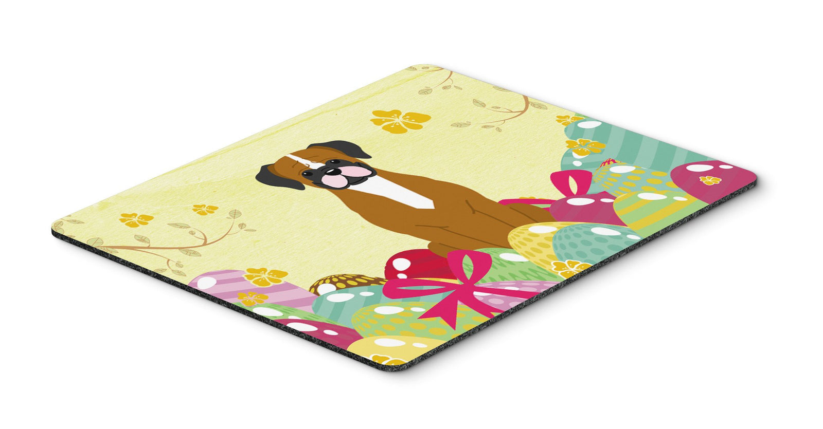 Easter Eggs Flashy Fawn Boxer Mouse Pad, Hot Pad or Trivet BB6116MP by Caroline's Treasures
