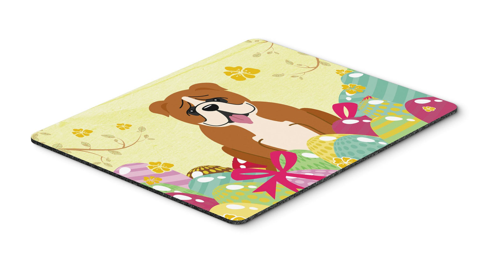 Easter Eggs English Bulldog Red White Mouse Pad, Hot Pad or Trivet BB6120MP by Caroline's Treasures