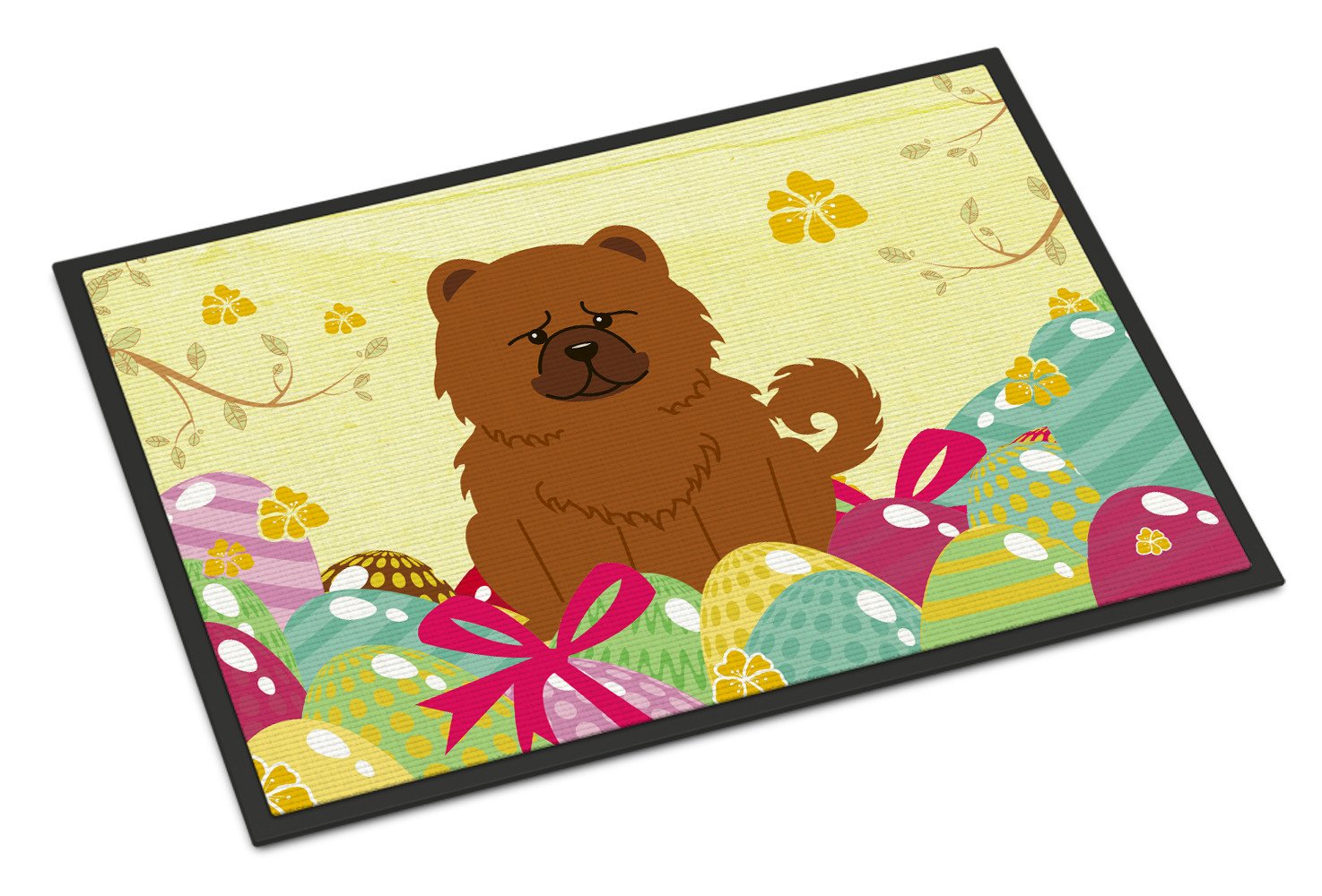 Easter Eggs Chow Chow Red Indoor or Outdoor Mat 24x36 BB6142JMAT by Caroline's Treasures