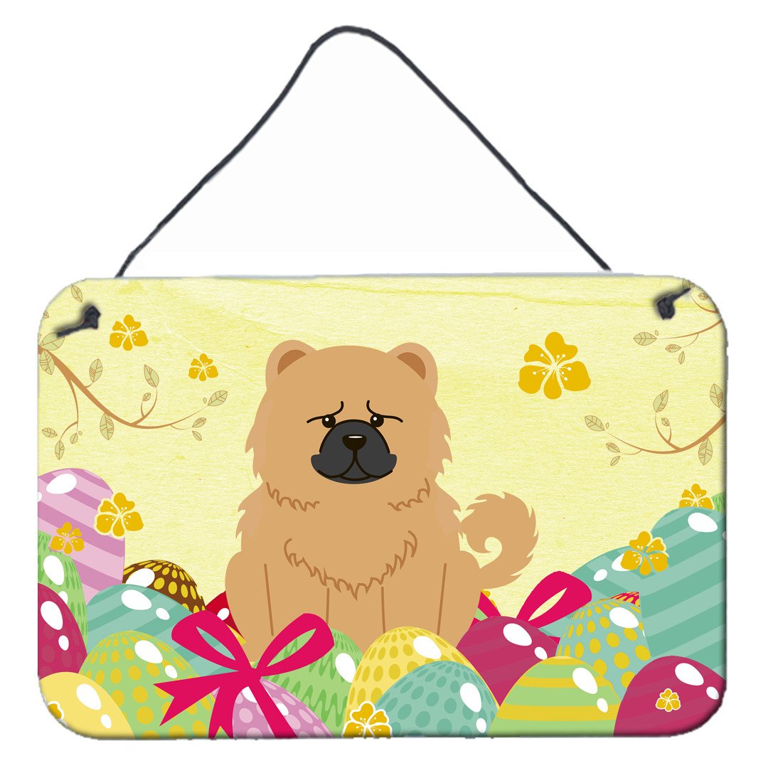 Easter Eggs Chow Chow Cream Wall or Door Hanging Prints BB6144DS812 by Caroline's Treasures