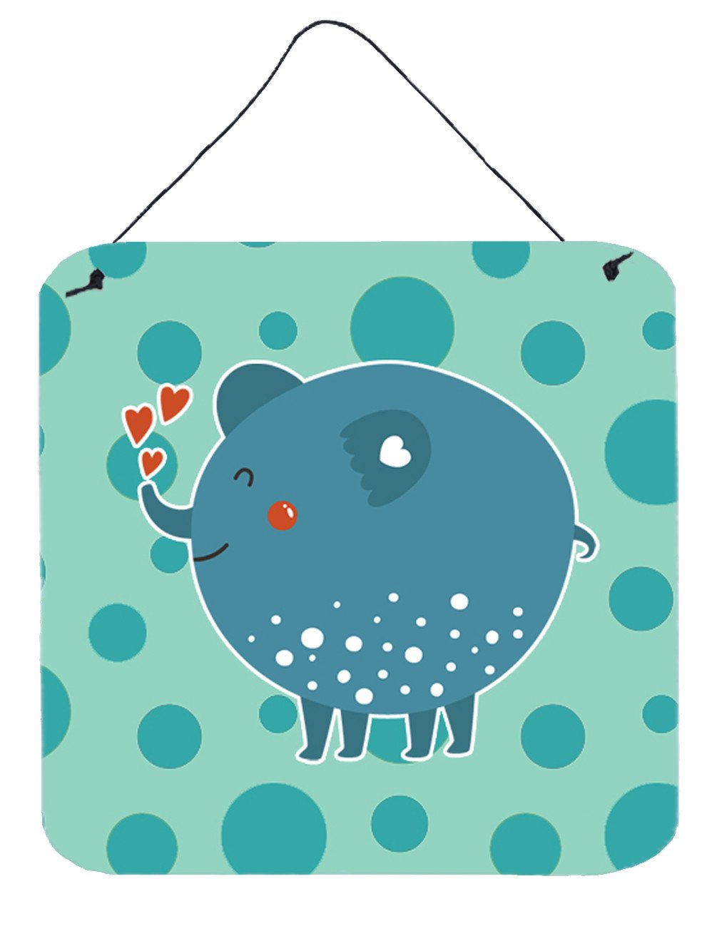 Blue Elephant Wall or Door Hanging Prints BB6733DS66 by Caroline's Treasures