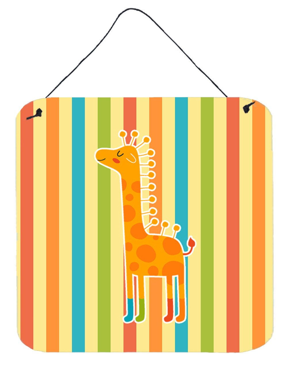 Giraffe in Socks Wall or Door Hanging Prints BB6747DS66 by Caroline's Treasures